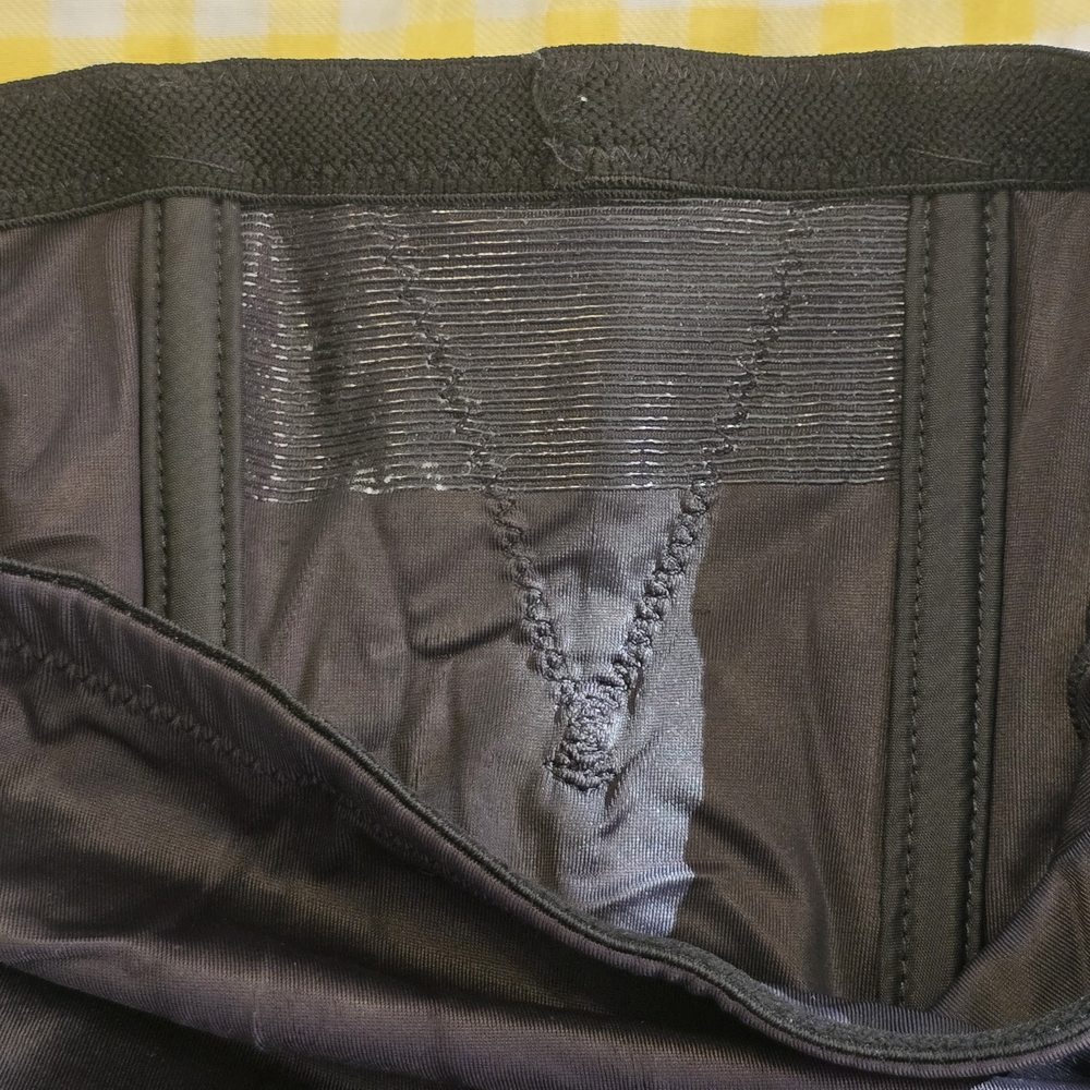 Naomi & Nicole No Slip  Black High-Waisted Shapewear NWT Clean Size L - Picture 3 of 6